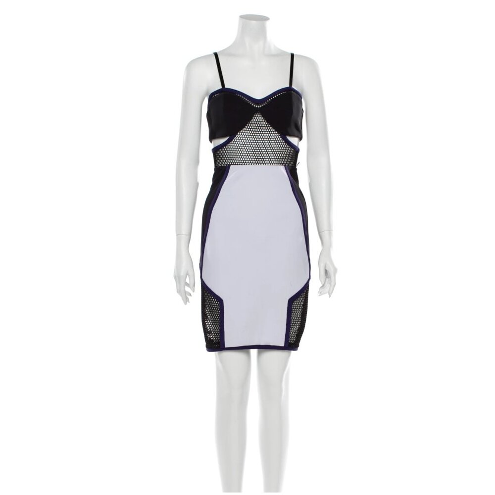 Jonathan Simkhai Colorblock Pattern Mini Dress - image 1